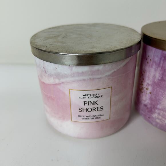 Bath & Body Works Large 14.5oz Candle Pink Shores & Tea Rose - Picture 2 of 6